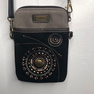 Chala small crossbody for phone credit cards small items.